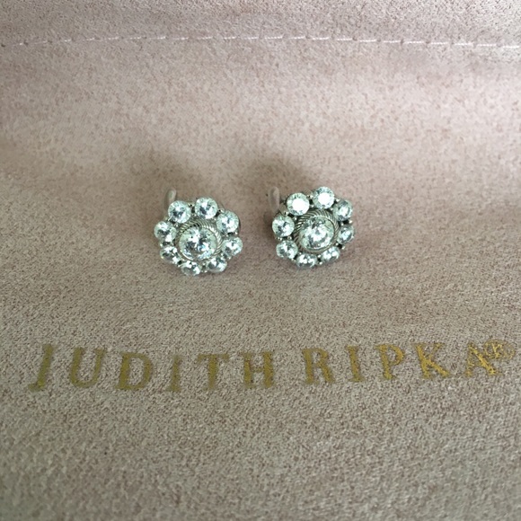 Authentic Judith Ripka Sterling Silver Earrings - Picture 2 of 7